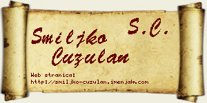 Smiljko Ćuzulan vizit kartica